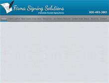 Tablet Screenshot of firmasolutions.com